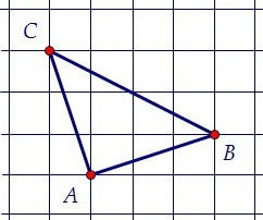 Найти высоту нарисованного на клеточках треугольника (вар. 48)
