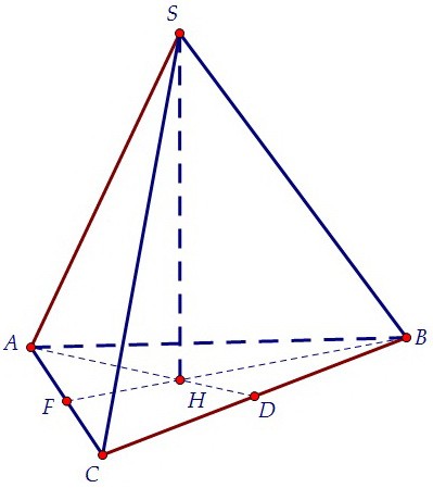 Площадь сечения пирамиды параллельна скрещивающимся рёбрам (вар. 45)