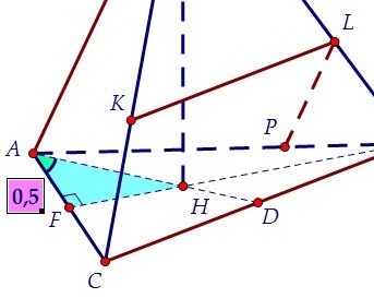 C2. Площадь сечения пирамиды параллельна скрещивающимся рёбрам (вар. 45)