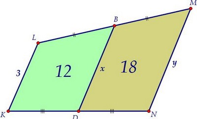 C4. Произвольный четырёхугольник, середины сторон и площади (вар. 49)