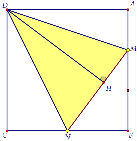 Найдите расстояние от точки D<sub>1</sub> до прямой МN (вар. 143)